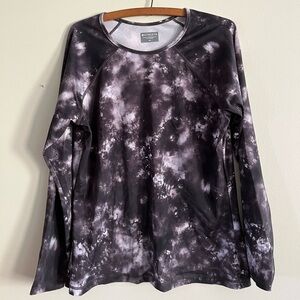 Athleta Black and White Supernova Rash Guard